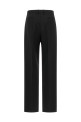 Black wool and mohair pants Black