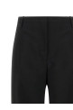 Black wool and mohair pants Black