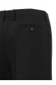 Black wool and mohair pants Black