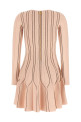 Pink origami knit dress Pink