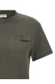 Green 'Shiny Tab' T-shirt Green