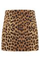 'Leopard' mini skirt Brown