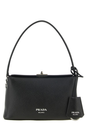 Black 'Prada Midi' handbag Black