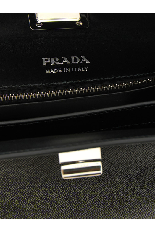 Черная сумочка «Prada Midi» Черная 1BC307VOOO2ZVDF0002