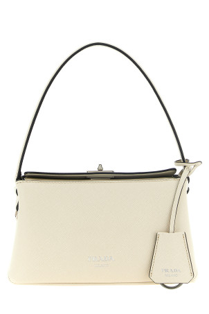 White 'Prada Midi' handbag White