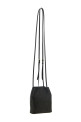 Black mini nappa leather crossbody bag Black