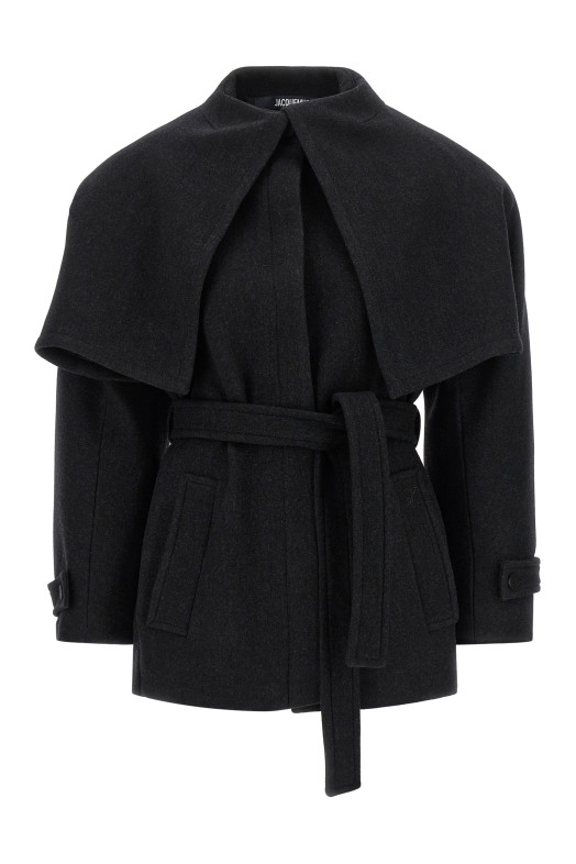 Black 'Le Caban Boléro' coat Black