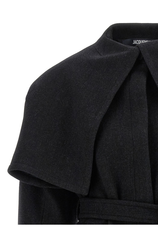 Black 'Le Caban Boléro' coat Black