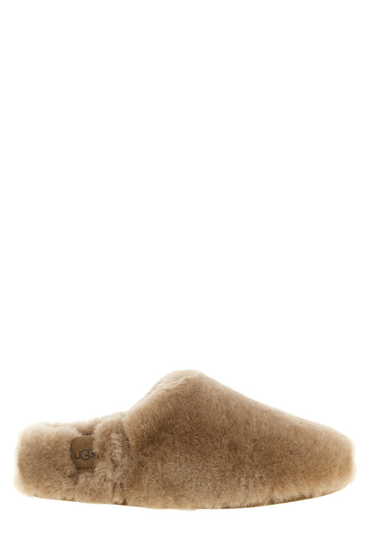 Brown 'Elea Fluffed' sabots Brown