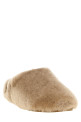 Brown 'Elea Fluffed' sabots Brown