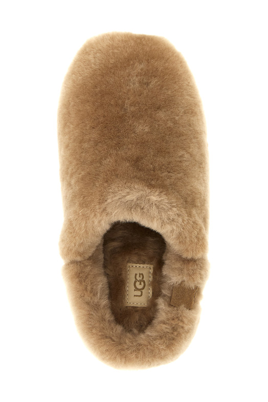Brown 'Elea Fluffed' sabots Brown