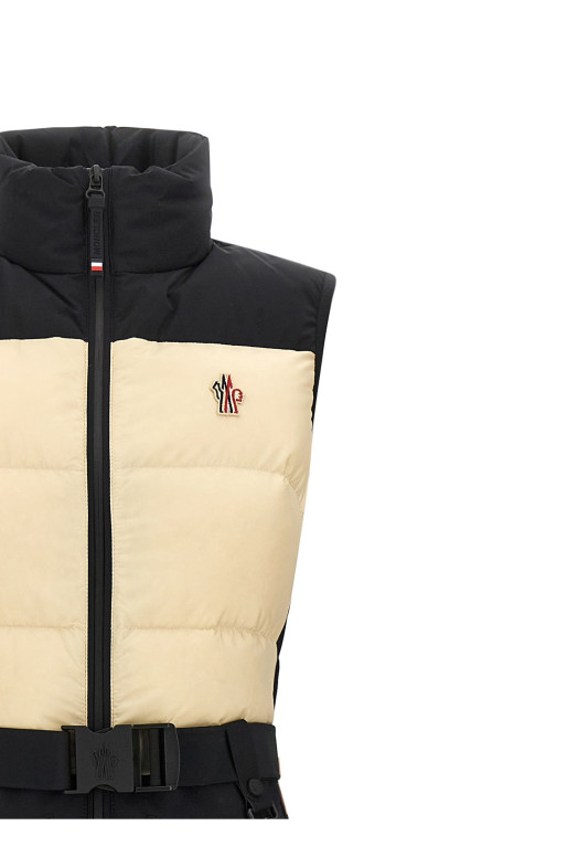 Двухцветный лыжный костюм: чёрно-серый MONCLER GRENOBLE L20982G000165983SP90