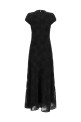 Black 'Flower Mesh Maxi' dress Black