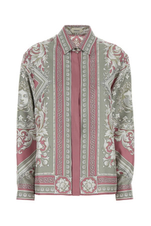 Сорочка з принтом із твілу VERSACE (10281531A19860)