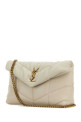 Сумка через плечо «Puffer Toy» из кожи наппа цвета слоновой кости SAINT LAURENT (7593371EL07)
