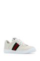 Белые кожаные кроссовки Screener от GUCCI (798854AADU0)