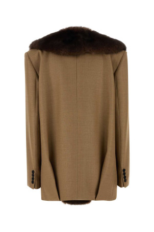 Beige wool and silk blazer VALENTINO GARAVANI (9B0CE657AGP)