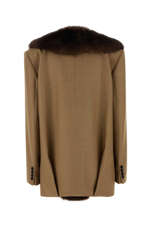 Beige wool and silk blazer VALENTINO GARAVANI (9B0CE657AGP)