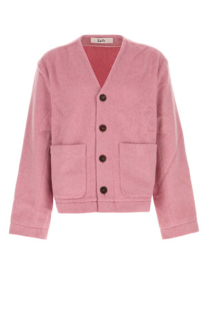 Pink alpaca blend Arlo cardigan Pink SEFR (ARLOCARDIGAN)