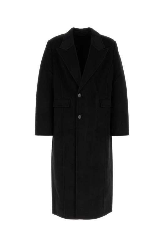 Black wool blend coat Black SEFR (CASHMERECOAT)