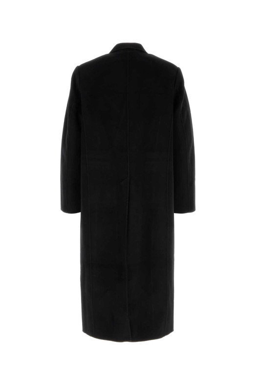 Black wool blend coat Black SEFR (CASHMERECOAT)