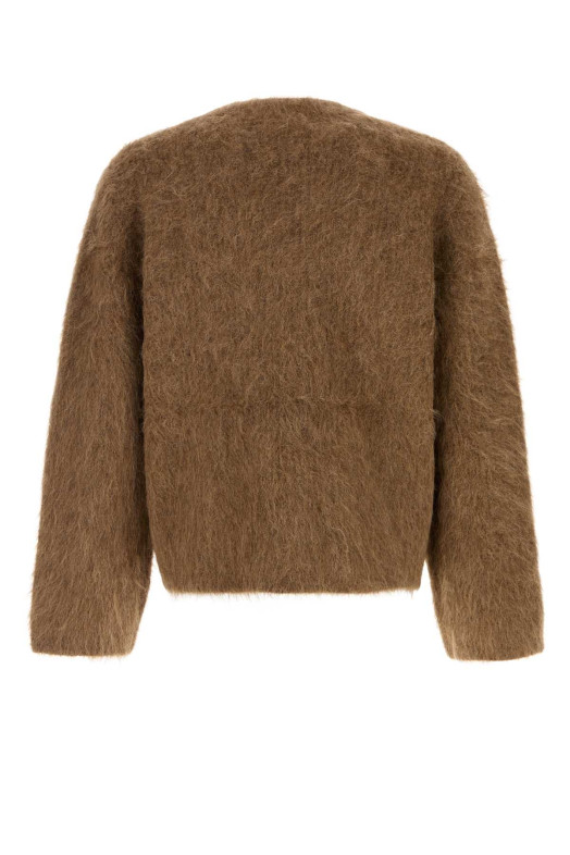 Brown stretch alpaca blend Lee cardigan SEFR (LEECARDIGAN)