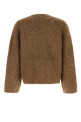 Brown stretch alpaca blend Lee cardigan SEFR (LEECARDIGAN)