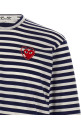 Logo patch stripes t-shirt Blue
