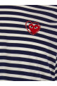 Logo patch stripes t-shirt Blue