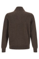 Brown half-zip sweater Brown