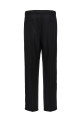 Front pleat pants Black