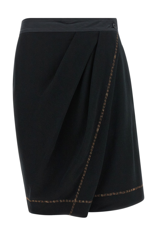 'Petrel' culotte bermuda shorts Black