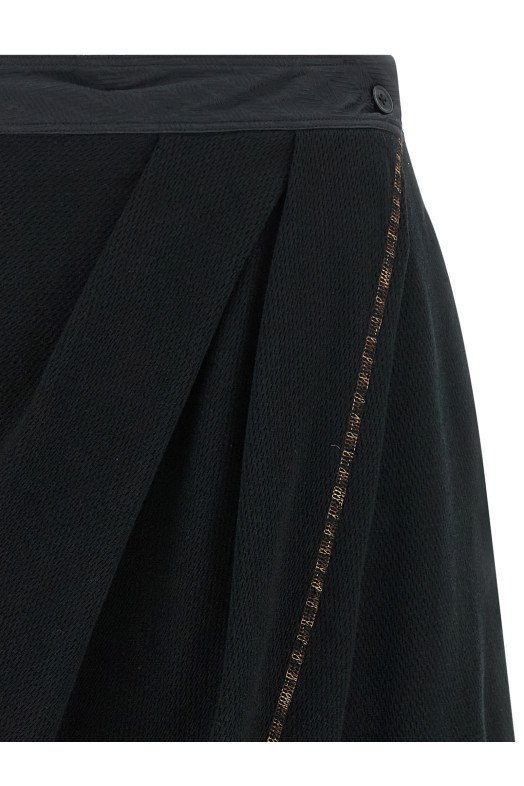 'Petrel' culotte bermuda shorts Black