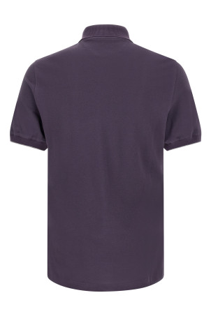 Purple logo embroidery polo shirt Purple