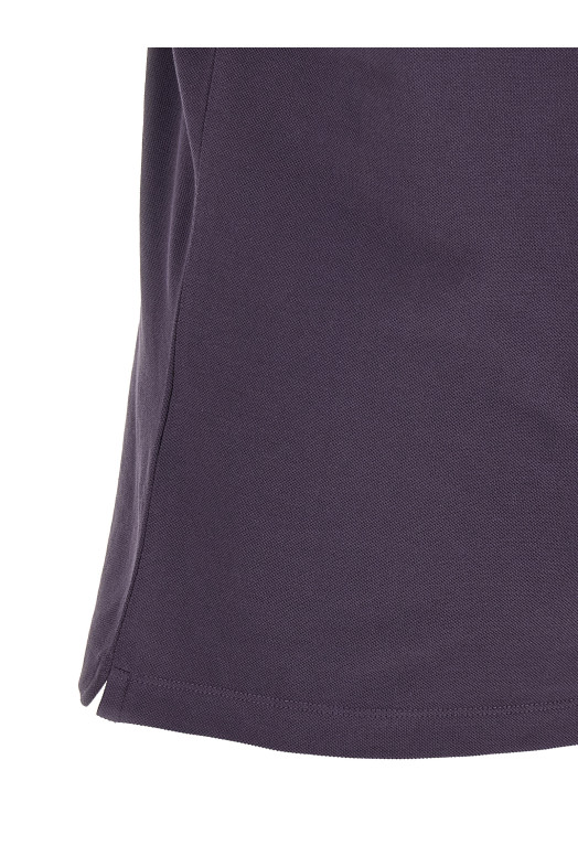 Purple logo embroidery polo shirt Purple