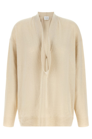 Beige ring neck sweater Beige
