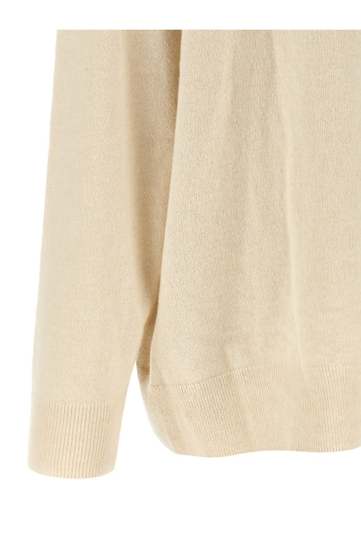 Beige ring neck sweater Beige