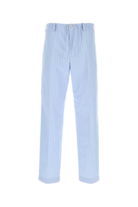 Embroidered poplin Penny pyjama pant Powdery DRIES VAN NOTEN (2610209063021)