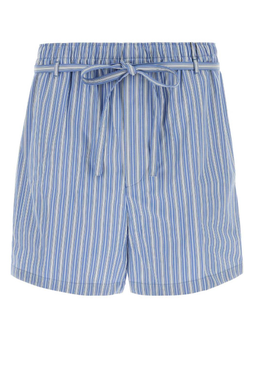 Embroidered poplin bermuda shorts SAINT LAURENT (A007KCY2O08)