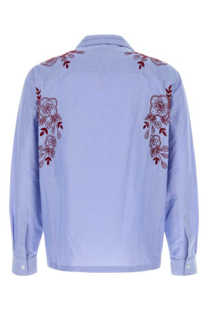 Powder blue cotton blend Celeste shirt Blue BAZISZT (CE106SH)