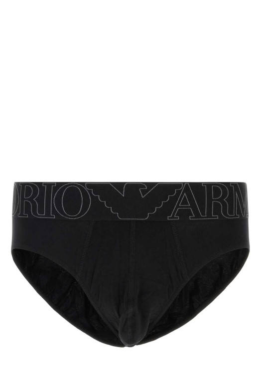 Black stretch cotton brief EMPORIO ARMANI (EM000229AF14978)