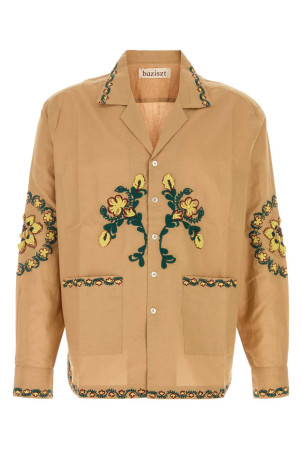Camel cotton blend Nali shirt Gray BAZISZT (SR09096)