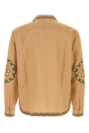 Camel cotton blend Nali shirt Gray BAZISZT (SR09096)