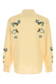 Yellow cotton blend shirt Beige BAZISZT (SR13096)