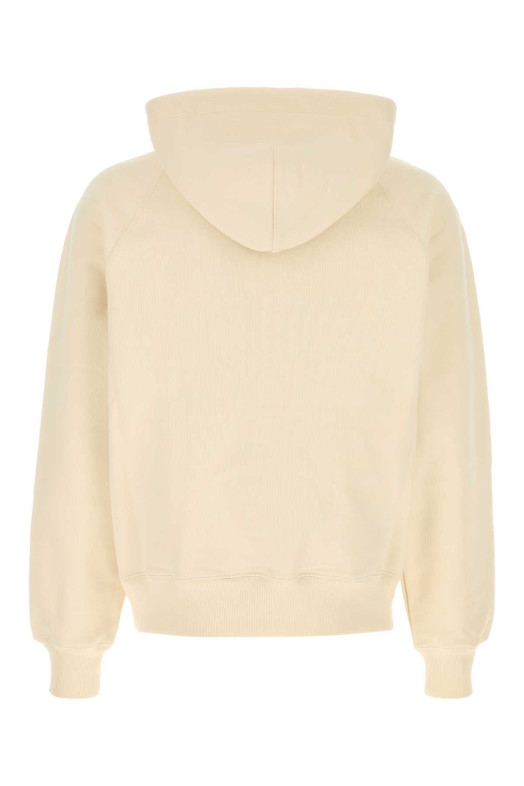 Cream cotton sweatshirt AMI (USW275747)