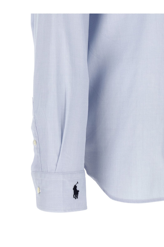 Рубашка с вышитыми манжетами, СИНИЙ POLO RALPH LAUREN 211968220002