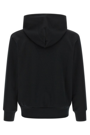 'Red Emblem' patch hoodie Black