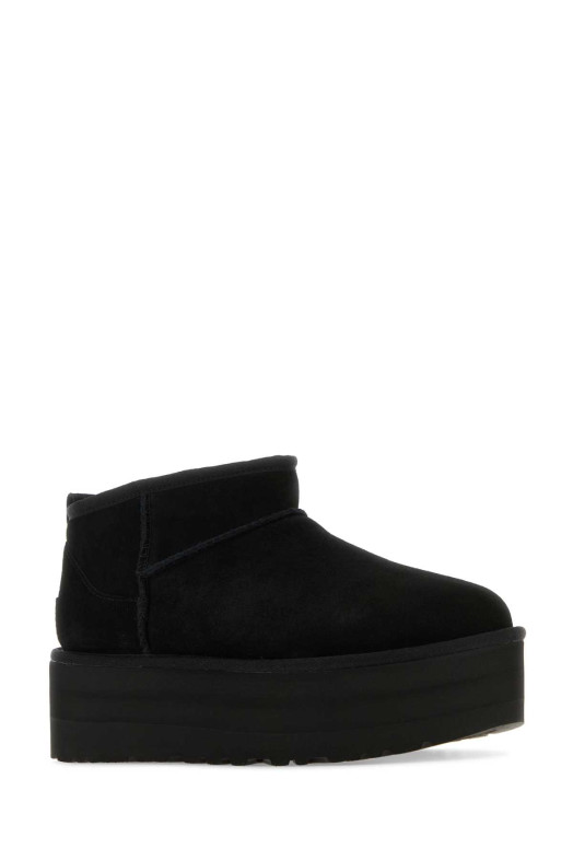 Black suede Classic Ultra Mini Platform ankle boots Black UGG (1135092)