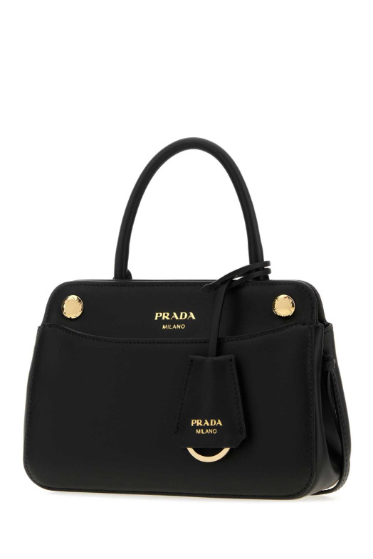 Черная кожаная мини-сумочка Prada Carry, черная PRADA (1BA511VTOOASK)