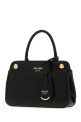 Черная кожаная мини-сумочка Prada Carry, черная PRADA (1BA511VTOOASK)